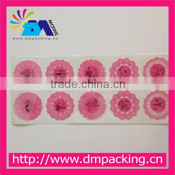 ordinary retangular paper ticker for cake box seal
