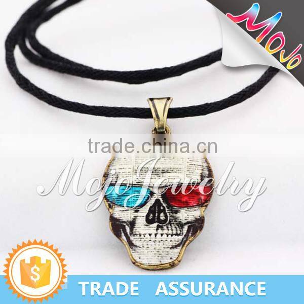 New Trendy Item Digital Printed Multi Color Skull Charm