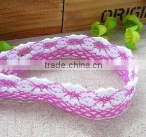 Chantilly crochet cotton guipure lace trim