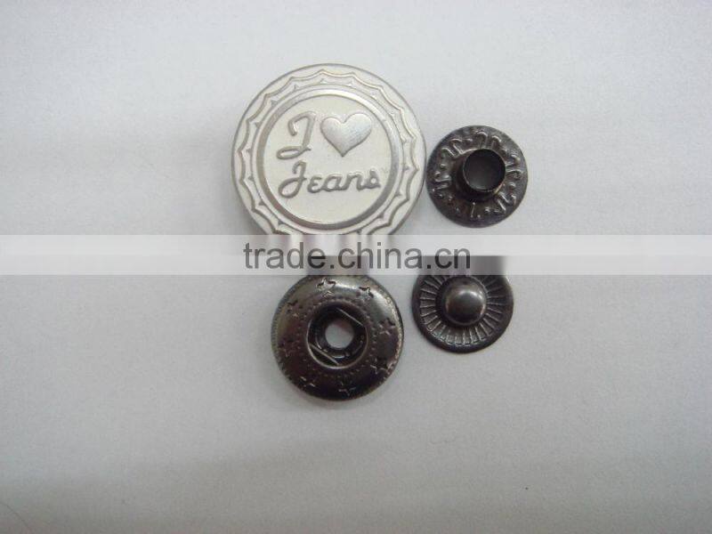 20mm metal plating fancy kids elegant snap button