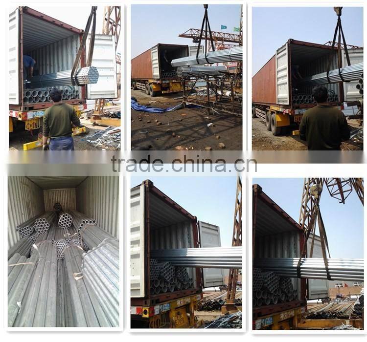 steel structure building galvanized iron tube manufacture