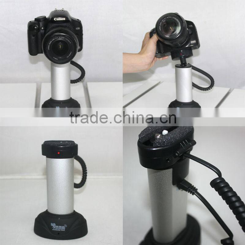 Anti-theft aluminium display cabinet rack for camrea shop