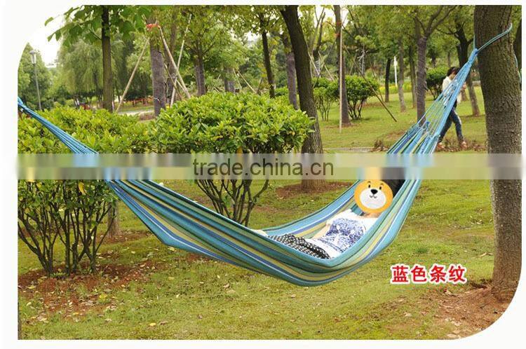 Outdoor camping leisure canvas hammock