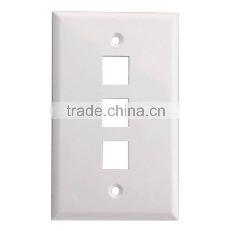 Factory Price High Quality Room Network Multiple Port Faceplate