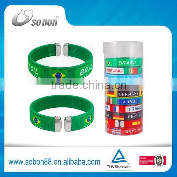 2014 brazil world cup promotion gift nylon thread bracelets