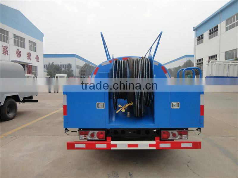 Best selling dongfeng mini drainage flushing truck