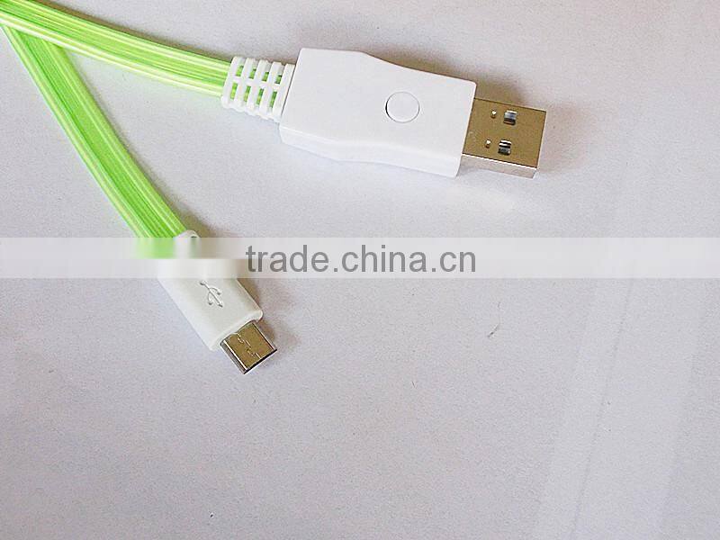 colorful flash micro USB data cable