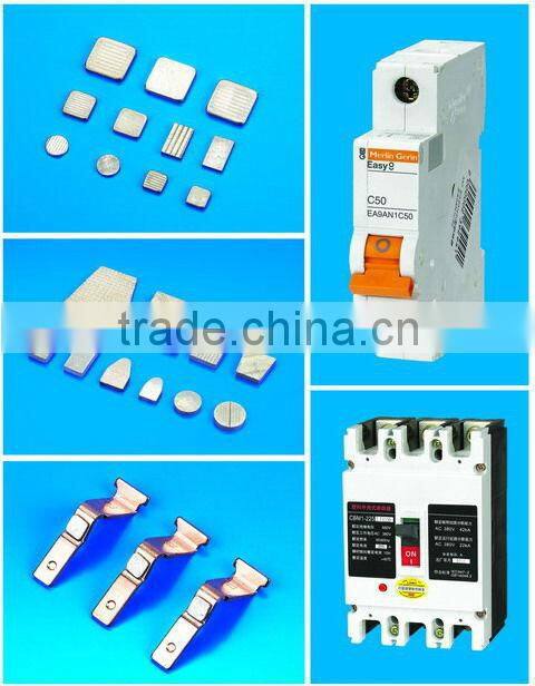 Powder Metallurgical Electrical silver Contacts tips AgW/ AgWC/CuW