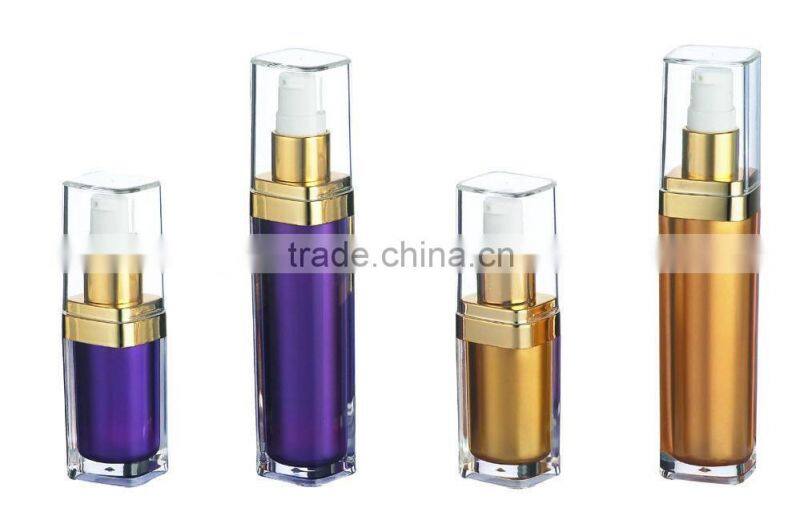 square shape acrylic bottle for cosmetics