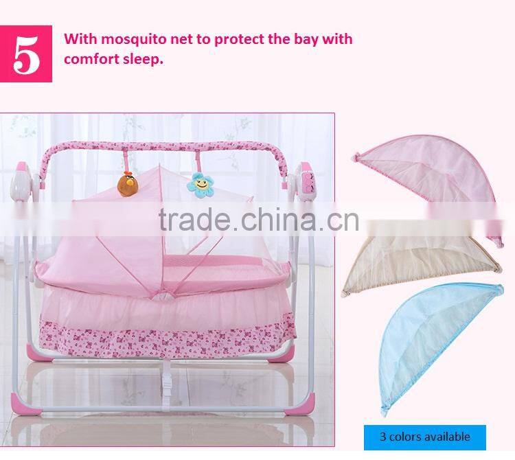Lovely Musical Baby Rocking bed,Kid swing bed &crib