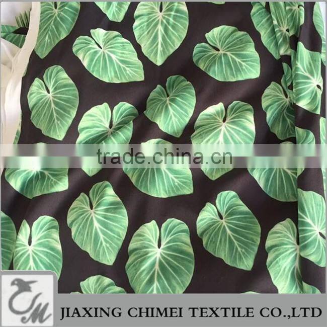 low quantity Leaf digital printing for swimming fabric