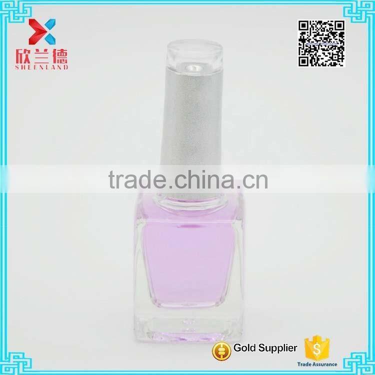 2016 new 15ml square empty glass nail polish bottle