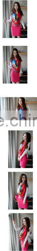 Digital printed silk scarves011