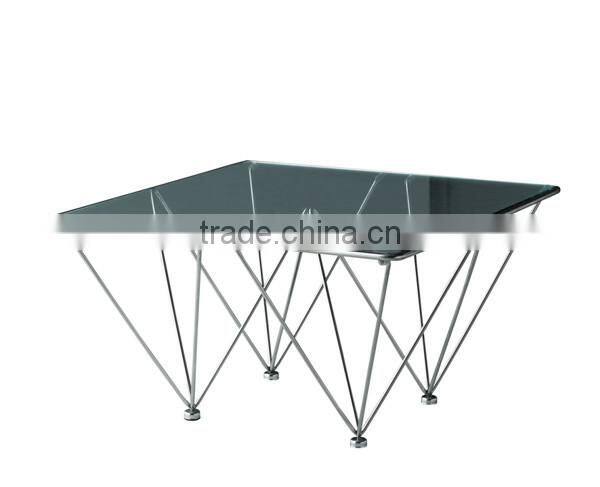 Stainless Steel Table Leg, Tempered Glass Table Top, Stainless Steel Table CT-016B