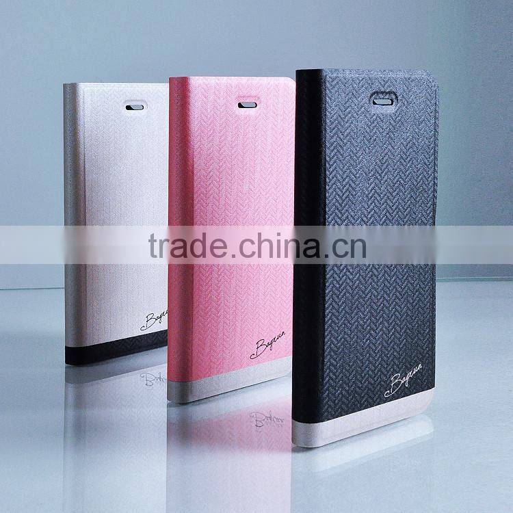 Fashion Lustre Flip Leather Phone Case Cover for iPhone 6s with Stand Function Case