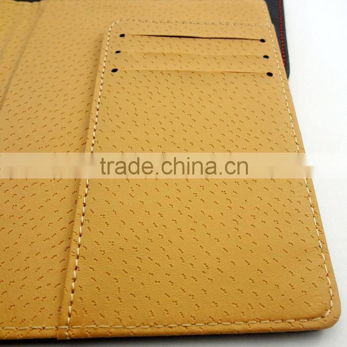 embossed logo black pu custom passport cover