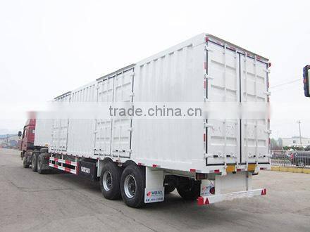 customizable tri-axle stake box semi trailer with side open with side open