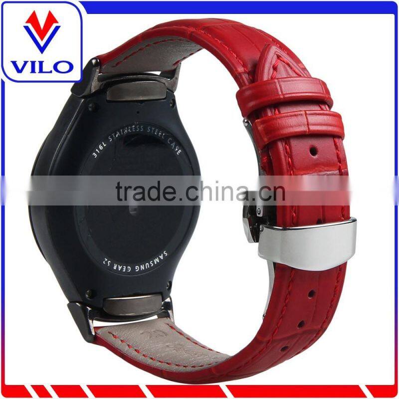 Genuine Leather Watch Band Wrist Strap Replacement Band For Samsung Galaxy Gear S2 SM-R720