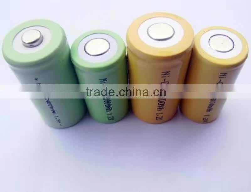 NiCd Rechargeable battery 1.2v sc1900 ni cd battery pack for power tools