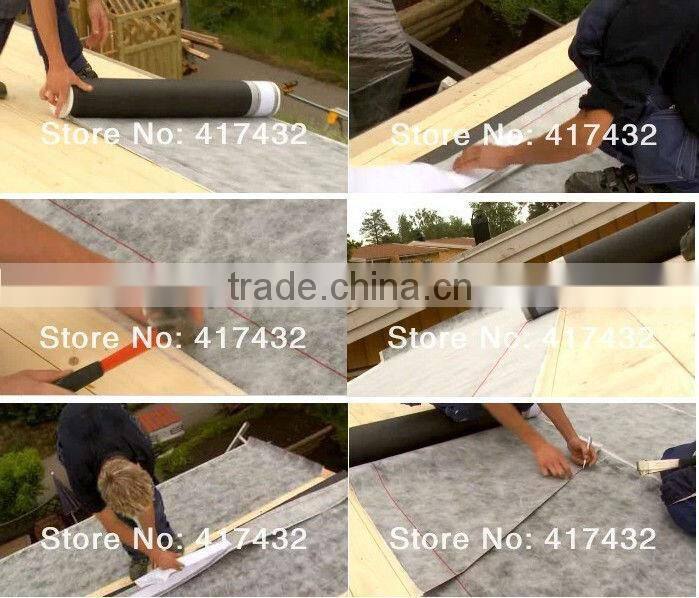 Reinforced Self adhesive waterproof bitumen membran/ 5.0mm thickness sticky roofing felt/ Asphalt product (CE )