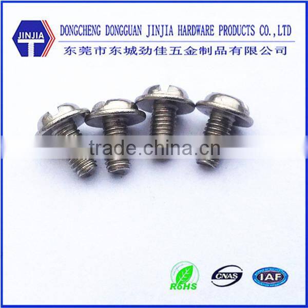 sus304 pan head shoulder screw washer head screw m3*14