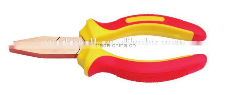 Non Sparking Insulated Tools Injection Flat Nose Pliers With All Size