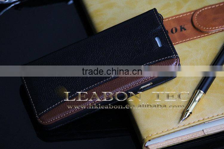 Wholesale new hot selling For iPhone 6 plus real leather case nice price made in China