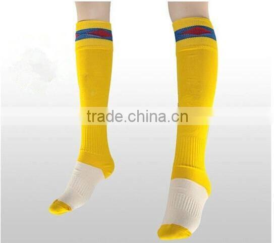 wholesale custom high quality nylon cotton with spandex soccer socks