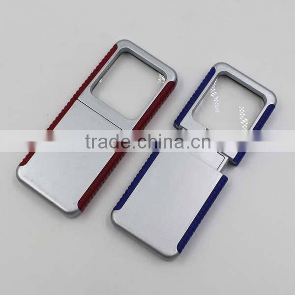 Telescopic drawer shaped pocket led magnifier with light