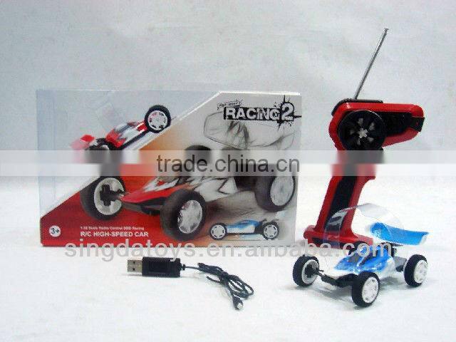 1:32 Blue color with USB charger mini high speed rc car