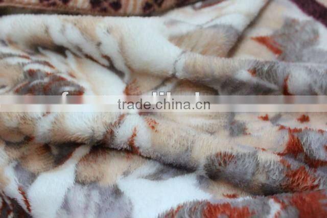 100% polyester 150d/288f printed coral fleece fabric
