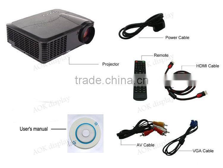 LED Projector HD 1080p Video Home Cinema Theater System 3D Ready 4200 Lumens 1280x800 Native HDMI USB TV VGA AV For School Offic