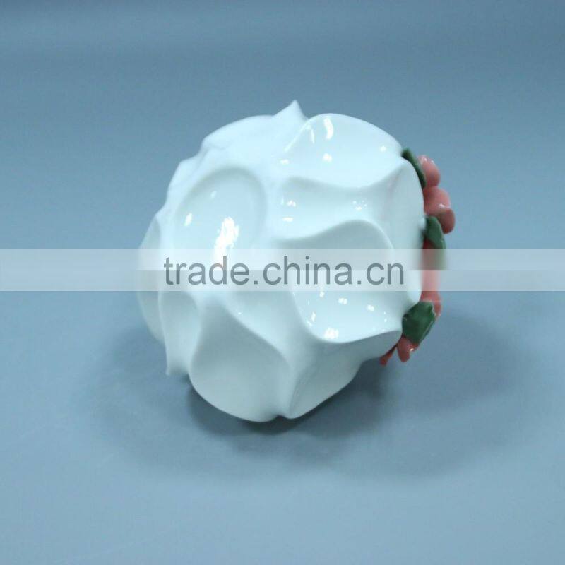 Chinese artficial flower with ceramic flower vase decoration