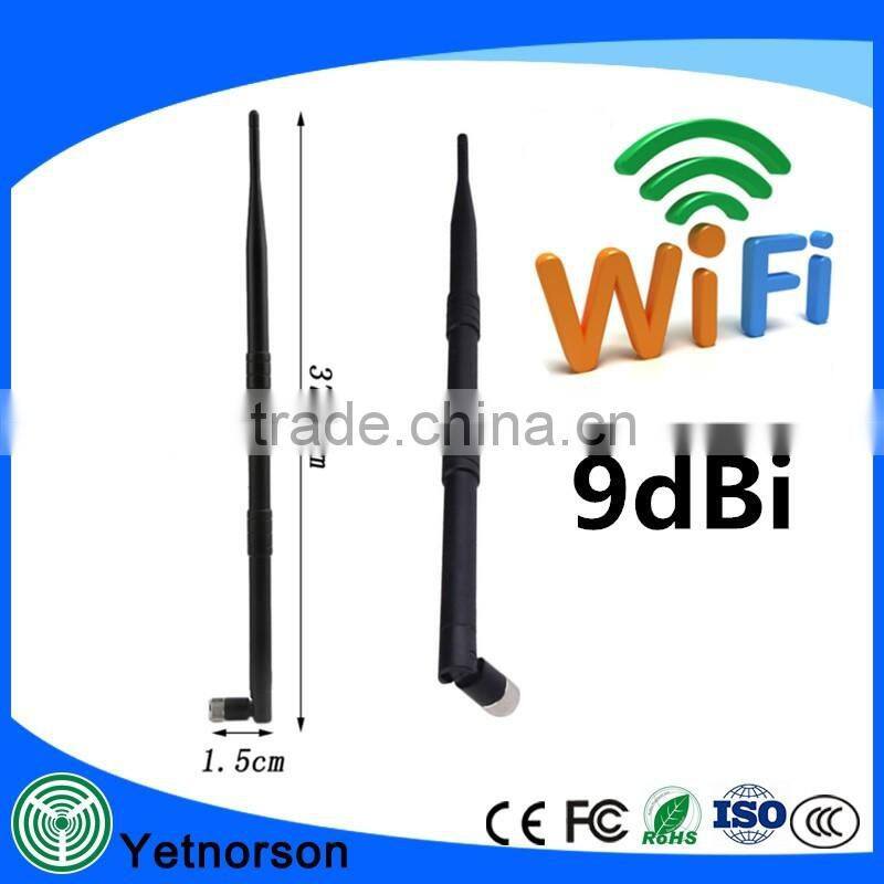External 2.4G WIFI router antenna 9DBI high gain Wireless RP-SMA connector Aerial