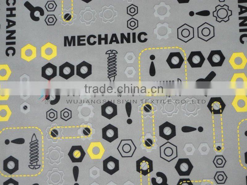 228T printed dull polyester taslon fabric