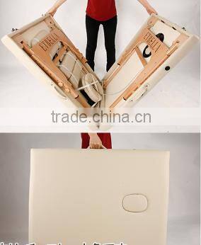 Korea Hand-held Wooden Base with Face Hole Foldable Massage Bed(CE Approval)
