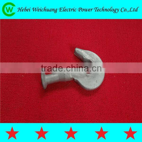 Forged galvanized ball end hook electrical overhead power fitting line hardware