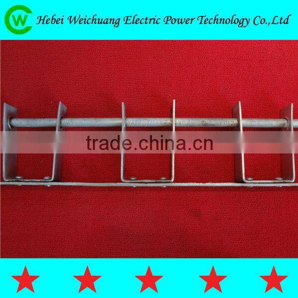 High quality hot dip galvanized insulator D iron / bracket for electric power accessories / cable fitting