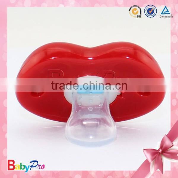 Babypro PN03 China Supplier Wholesale Promotional Plastic Nipple Baby Toys Red Color Non-Toxic Baby Relax Pacifier For Infant