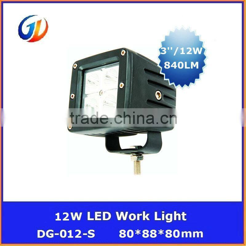 12v 24v 12W Cree led work light for forklift/ truck/fire engine/ambulance