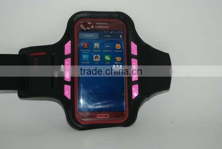 2015 New arrival Led sport armband for Samsung, for mobile phone sports armband, OEM sports armband