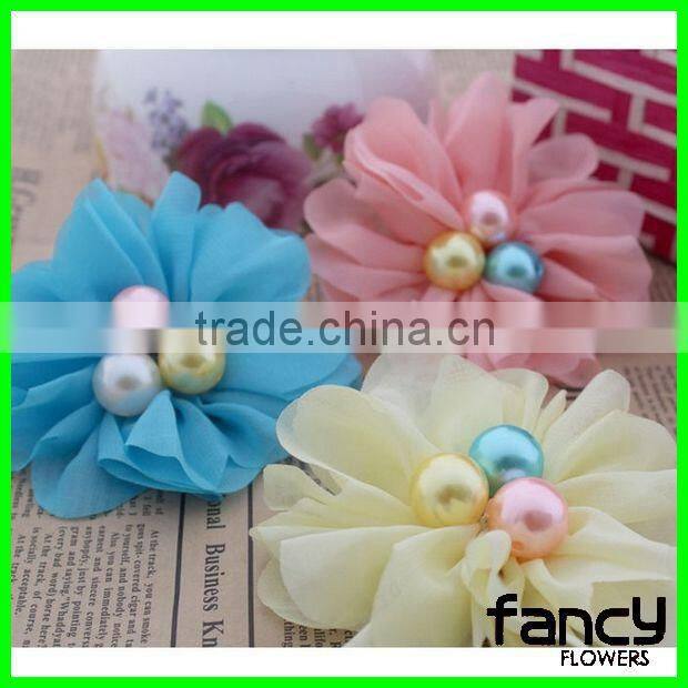 Artificial chiffon flower decorative flowers for dress