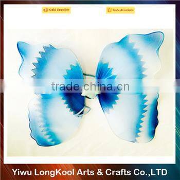 Handmade cheap kids party butterfly wings blue butterfly wings wholesale
