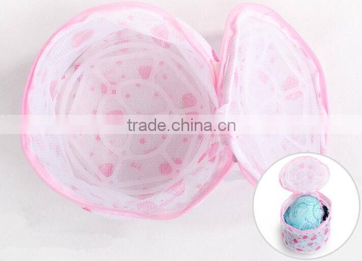 YIWU RODA 100%polyester cylinder printed double mesh washing bag