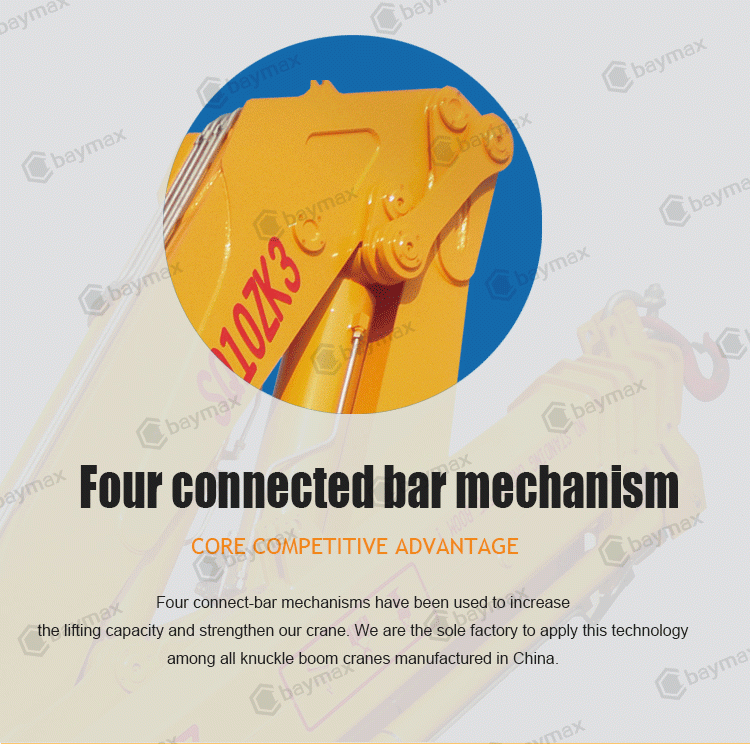 Used Mini Knuckle Boom Crane Portable Crane in china