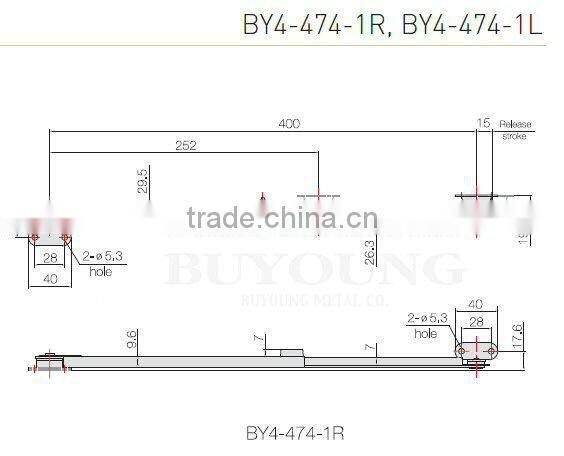 Cabinet Door Stay BY4-474-1