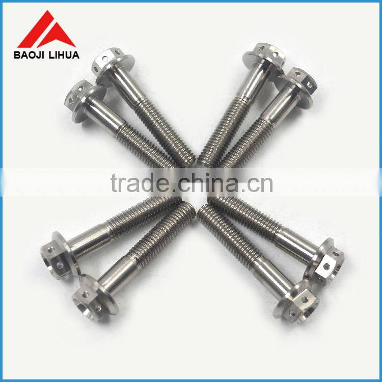 Gr5 titanium screw DIN912/DIN6921 for bicycle and motorcycle