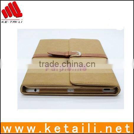 Luxury Button Belt Smart Leather W/Stand Case Cover For The iPad 2 3 4 Brown SS