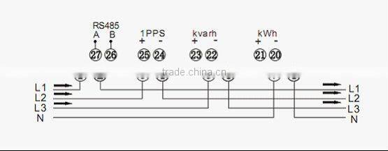Three Phase Multi-functional Electricity Power Meter