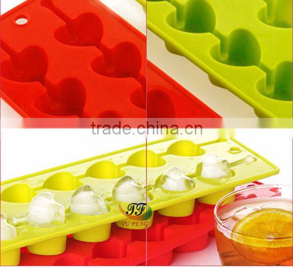 Eco-friendly high quality flexible 100% food grade silicone glass ice mold